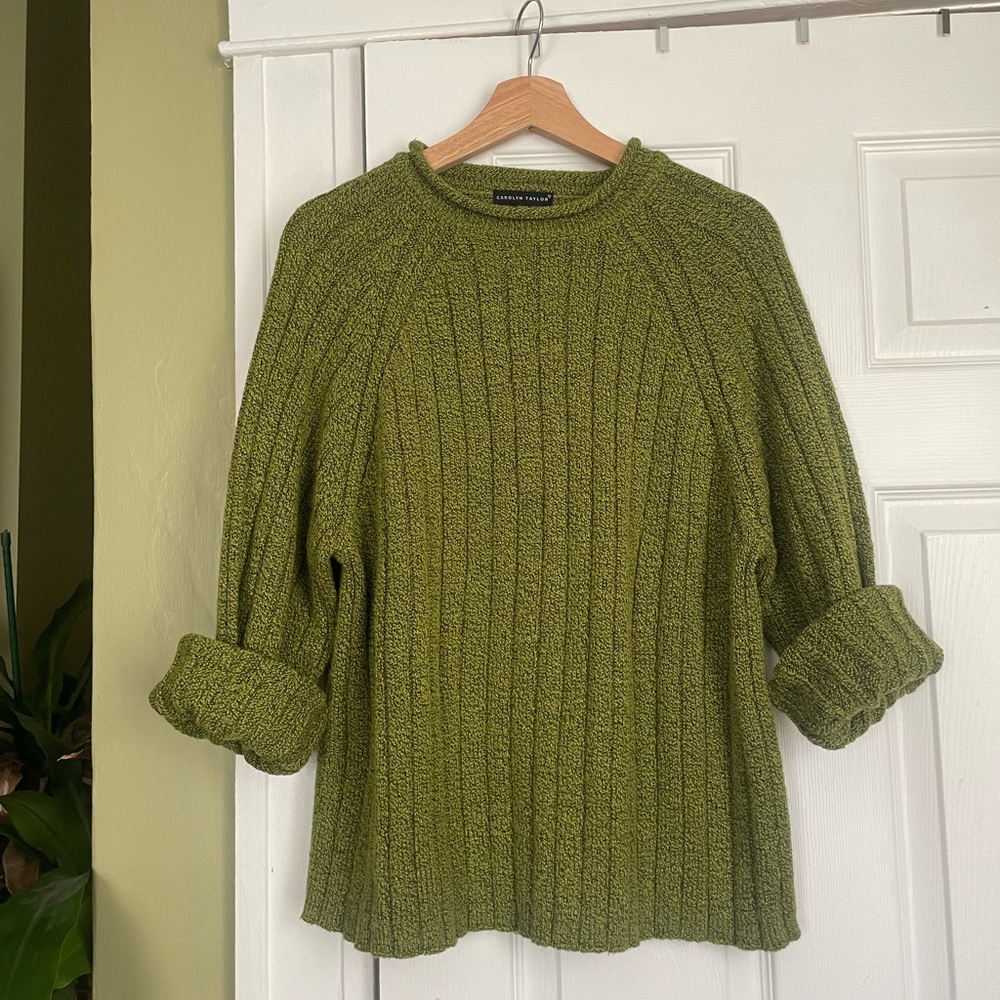 Vintage green oversized sweater